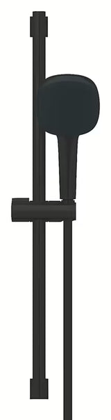 Mat crni tuš set Grohe Tempesta Cube s ručnim tušem, šipkom i crijevom