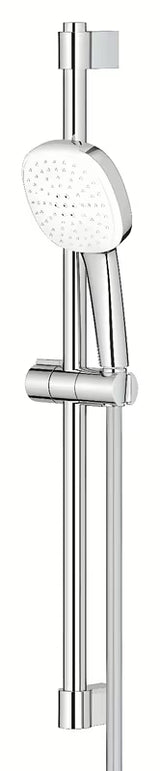 Kromirana tuš set Grohe Tempesta Cube s ručnim tušem, tuš šipkom i crijevom