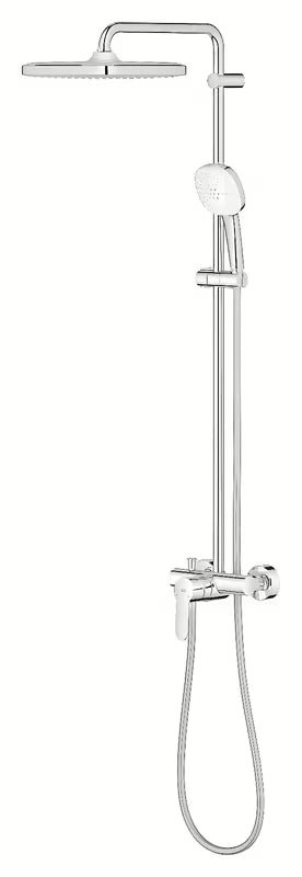 Tuš sustav Grohe Tempesta Cube System u krom izvedbi s nadglavnim i ručnim tušem