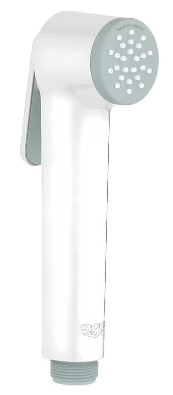 Bijela bide tuš Grohe Tempesta-F Trigger Spray s tipkom za pokretanje pro preciznu kontrolu mlaza.