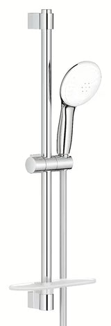 Kromirani tuš set Grohe Tempesta s ručnom tuš slušalicom, tuš šipkom, crijevom i policom EasyReach