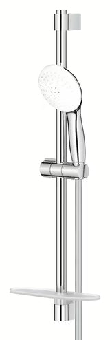 Kromirani tuš set Grohe Tempesta s ručnom tuš slušalicom, tuš šipkom, crijevom i policom EasyReach