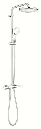 Tuš sustav Grohe Tempesta System s termostatskom miješalicom u krom izvedbi s nadglavnim i ručnim tušem