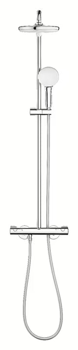 Grohe Tempesta System tuš sustav s termostatskom miješalicom u krom izvedbi s nadglavnim i ručnim tušem