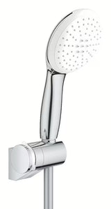 Kromirana zidna miješalica za kadu tuš set Grohe Tempesta s ručnim tušem Tempesta 110, crijevom 1750 mm i zidnim držačem