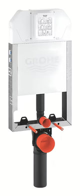 Podžbukni vodokotlić Grohe Uniset Slim pro za ugradnju u zid sa vodokotlićem Slim 3–6 l i gornjim dovodom vode.