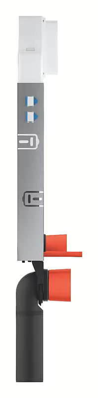 Podžbukni vodokotlić Grohe Uniset Slim pro za ugradnju u zid sa vodokotlićem Slim 3–6 l i gornjim dovodom vode.