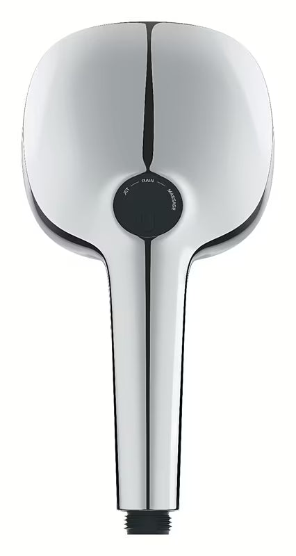 Ručni tuš Grohe Vitalio Comfort u krom izvedbi s tri vrste mlaza Rain, Jet i Massage