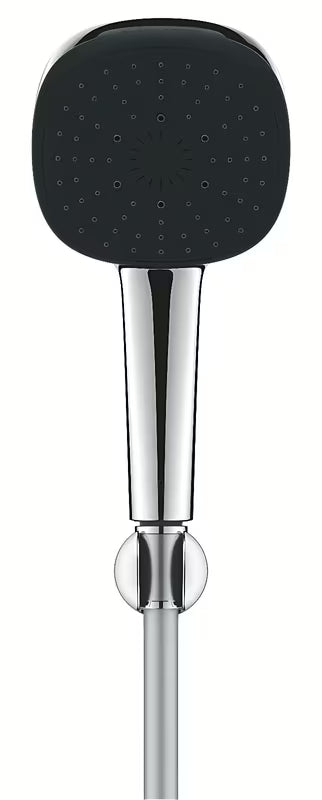 Kromirani set za kadu Grohe Vitalio Comfort s ručnim tušem s 3 vrste mlaza, držačem i crijevom 1750 mm.