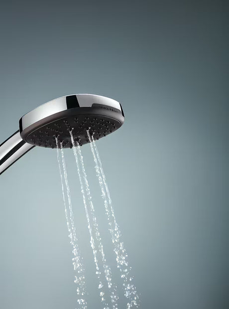 Kromirani set za kadu Grohe Vitalio Comfort s ručnim tušem s 3 vrste mlaza, držačem i crijevom 1750 mm.