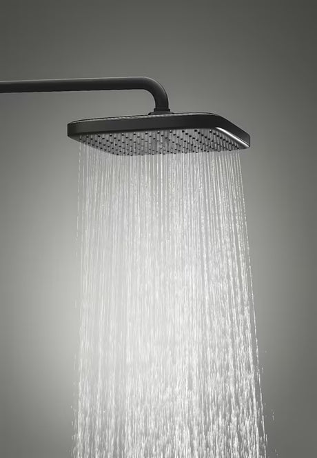 Mat crni tuš sustav Grohe Vitalio Comfort s nadglavnim tušem 250x250 mm i ručnim tušem