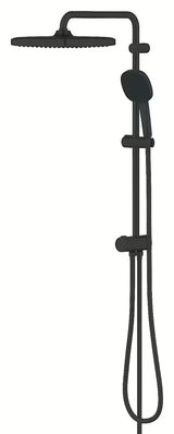 Mat crni tuš sustav Grohe Vitalio Comfort s nadglavnim tušem 250x250 mm i ručnim tušem