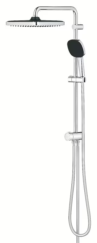 Tuš sustav Grohe Vitalio Comfort System u krom izvedbi s nadglavnim i ručnim tušem