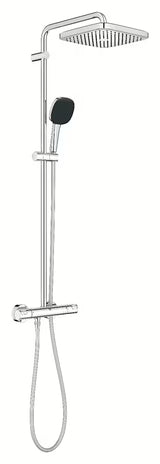 Grohe Vitalio Comfort System tuš sustav s termostatskom miješalicom u krom izvedbi s nadglavnim i ručnim tušem