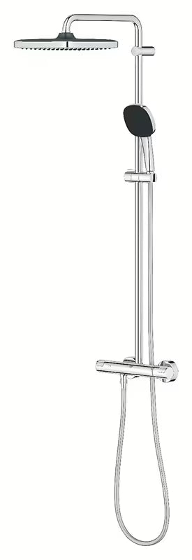 Grohe Vitalio Comfort System tuš sustav s termostatskom miješalicom u krom izvedbi s nadglavnim i ručnim tušem