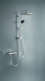 Tuš sustav Grohe Vitalio Comfort System u krom izvedbi s nadglavnim i ručnim tušem