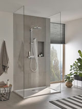 Tuš sustav Grohe Vitalio Joy XXL 310 s termostatom u krom izvedbi, s nadglavnim i ručnim tušem