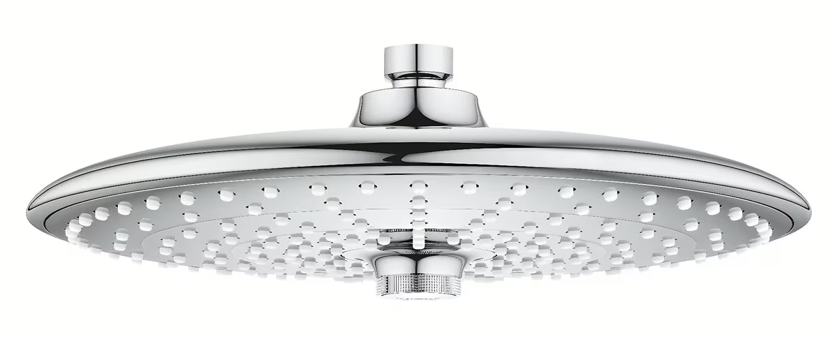 Kromirana nadglavni tuš Grohe Vitalio Joy 260 s tri vrste mlaza i tuš pločom Ø 260 mm