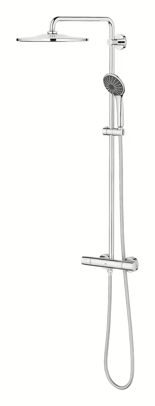 Tuš sustav Grohe Vitalio Joy XXL 310 s termostatom u krom izvedbi, s nadglavnim i ručnim tušem