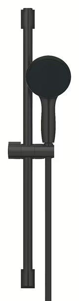 Mat crni tuš set Grohe Vitalio Start 110 s ručnim tušem, crijevom i tuš šipkom