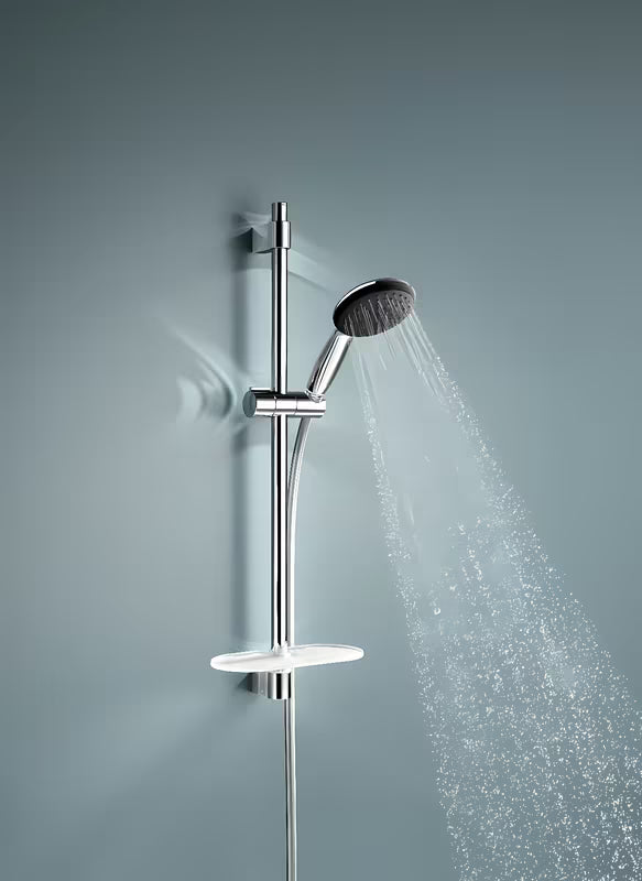 Kromirani tuš set Grohe Vitalio Start s ručnim tušem, tuš šipkom, crijevom i policom