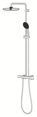 Grohe Vitalio Start System tuš sustav s termostatskom miješalicom u krom izvedbi s nadglavnim i ručnim tušem
