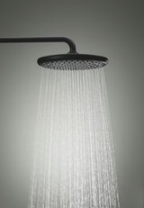 Mat crni tuš sustav Grohe Vitalio Start System s nadglavnim i ručnim tušem te termostatskom miješalicom za kadu