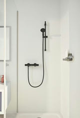 Mat crni tuš šipka Grohe Vitalio Universal s kliznim i zakretnim držačem