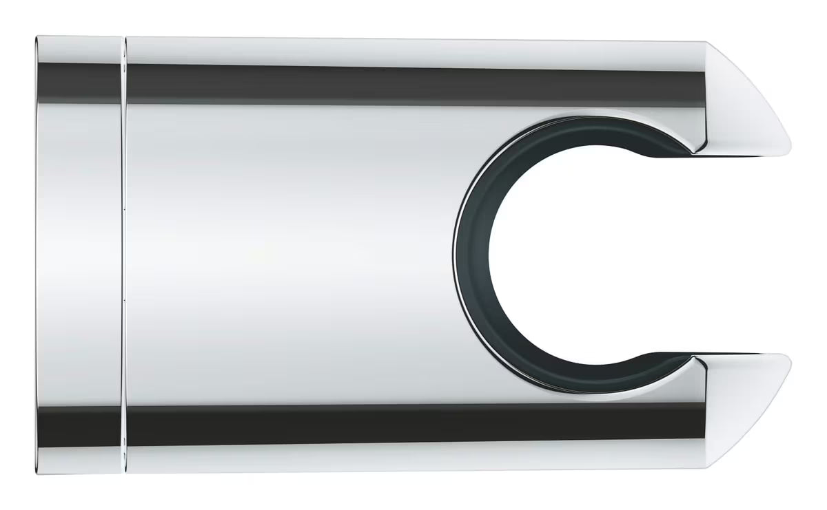 Kromirani fiksni nosač ručnog tuša Grohe Vitalio Universal pro montaža vijcima ili lijepljenjem.