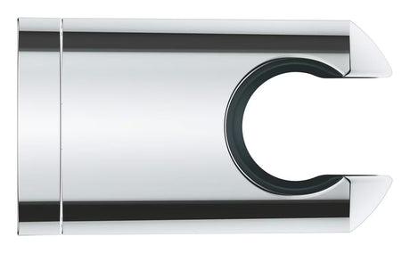 Kromirani fiksni nosač ručnog tuša Grohe Vitalio Universal pro montaža vijcima ili lijepljenjem.