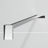 Tuš stijena Walk-In Hüppe Design pure 90 cm, sjajni krom, prozirno staklo