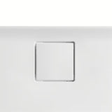 Bijela mat pravokutna tuš kada Hüppe easyflat 180x90 cm od lijevanog mramora s niskim profilom