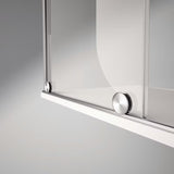 Tuš stijena Walk-In Hüppe Xtensa pure 120 cm u sjajnom kromu s prozirnim staklom bez dekora.