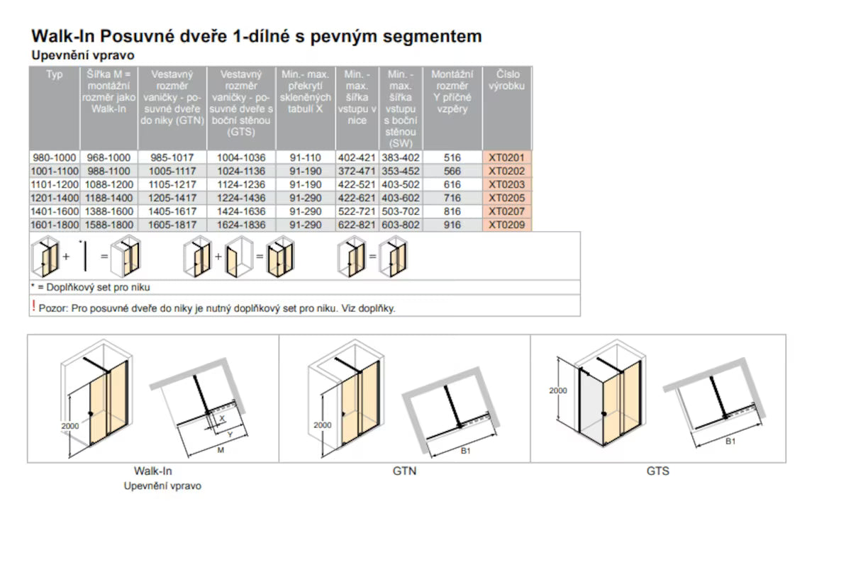 Tuš stijena Walk-In Hüppe Xtensa pure 140 cm u sjajnom kromu s prozirnim staklom i kliznim sustavom.