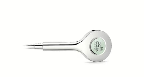 Ručni tuš Hansa Activejet Digital u krom izvedbi s integriranim zaslonom