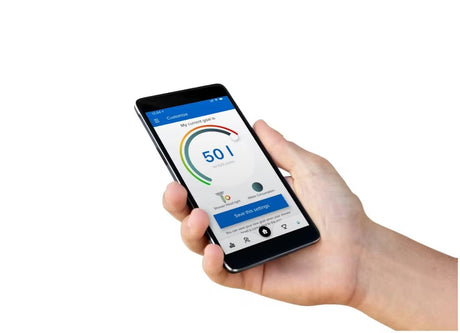 Ručni tuš Hansa Activejet Digital u krom izvedbi s integriranim zaslonom