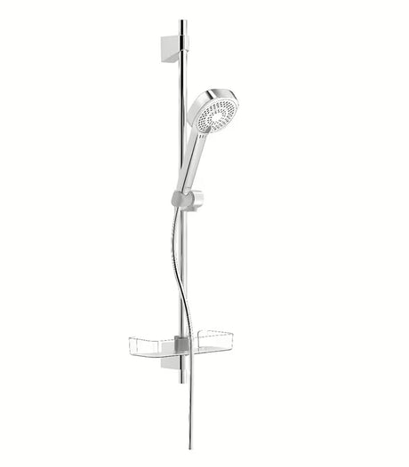 Tuš set Hansa Basicjet u krom izvedbi s ručnim tušem, šipkom, posudicom za sapun i crijevom.