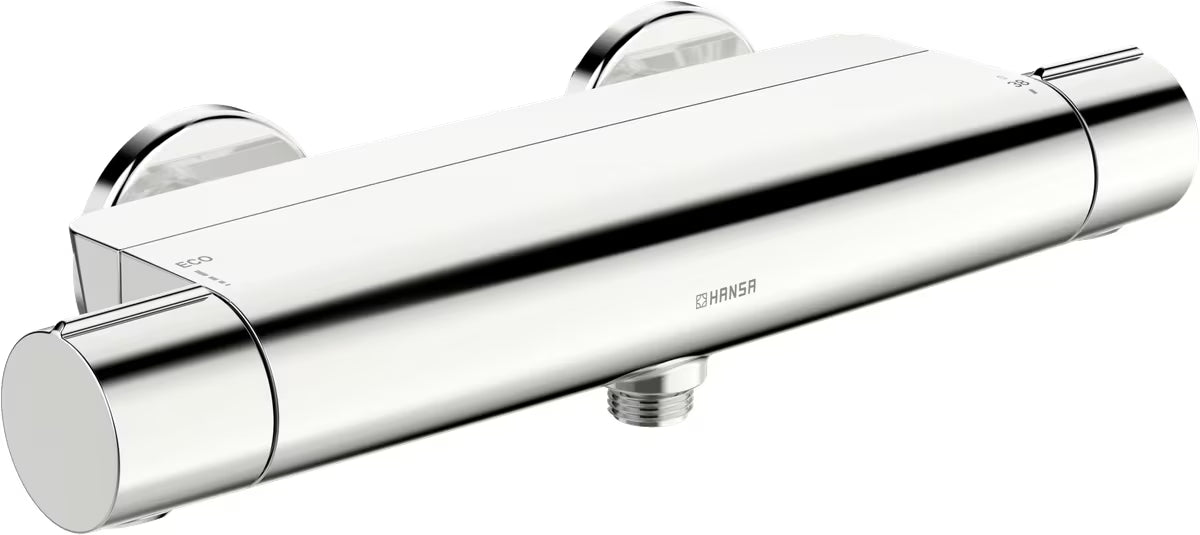 Termostatska zidna miješalica za tuš Hansa Optima u sjajnom kromu bez tuš seta