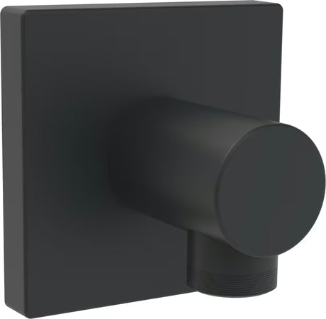 Podžbukni priključak Hansa u crnoj mat boji s kvadratnom rozetom pro zidni priključak.