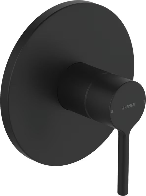 Hansa Vantis podžbukna miješalica za tuš u mat crnoj boji s ručicom