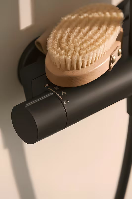 Hansa Viva tuš sustav s termostatskom miješalicom u crnoj mat boji