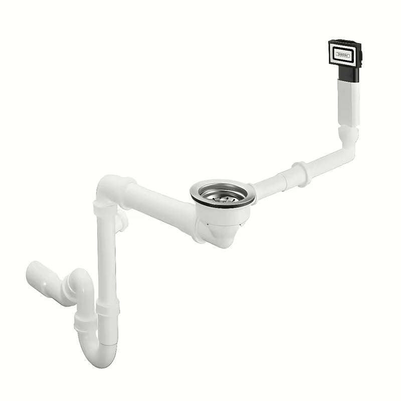 Hansgrohe D16-10 ručni sifon za sudoper u krom izvedbi s preljevom i metalnim sitom