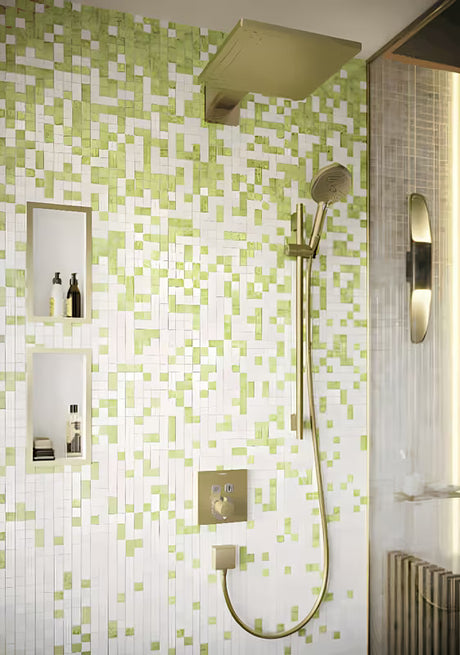 Hansgrohe addstoris držač čaše i četkica s neprozirnom staklenom čašom u brušenoj bronci