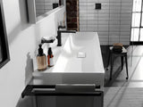 Hansgrohe addstoris dvostruki zidni držač ručnika u mat crnoj boji sa skrivenim pričvršćenjem.