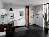 Hansgrohe addstoris dvostruki zidni držač ručnika u mat crnoj boji sa skrivenim pričvršćenjem.