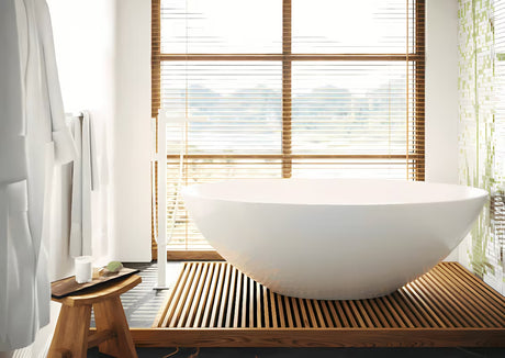 Zidni držač ručnika Hansgrohe addstoris u mat bijeloj boji s minimalističkim dizajnom