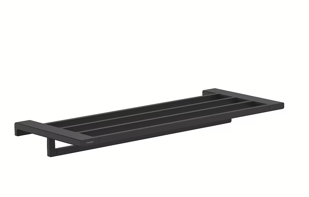 Hansgrohe addstoris zidni držač ručnika s odlagališnom policom u mat crnoj boji