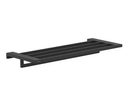 Hansgrohe addstoris zidni držač ručnika s odlagališnom policom u mat crnoj boji