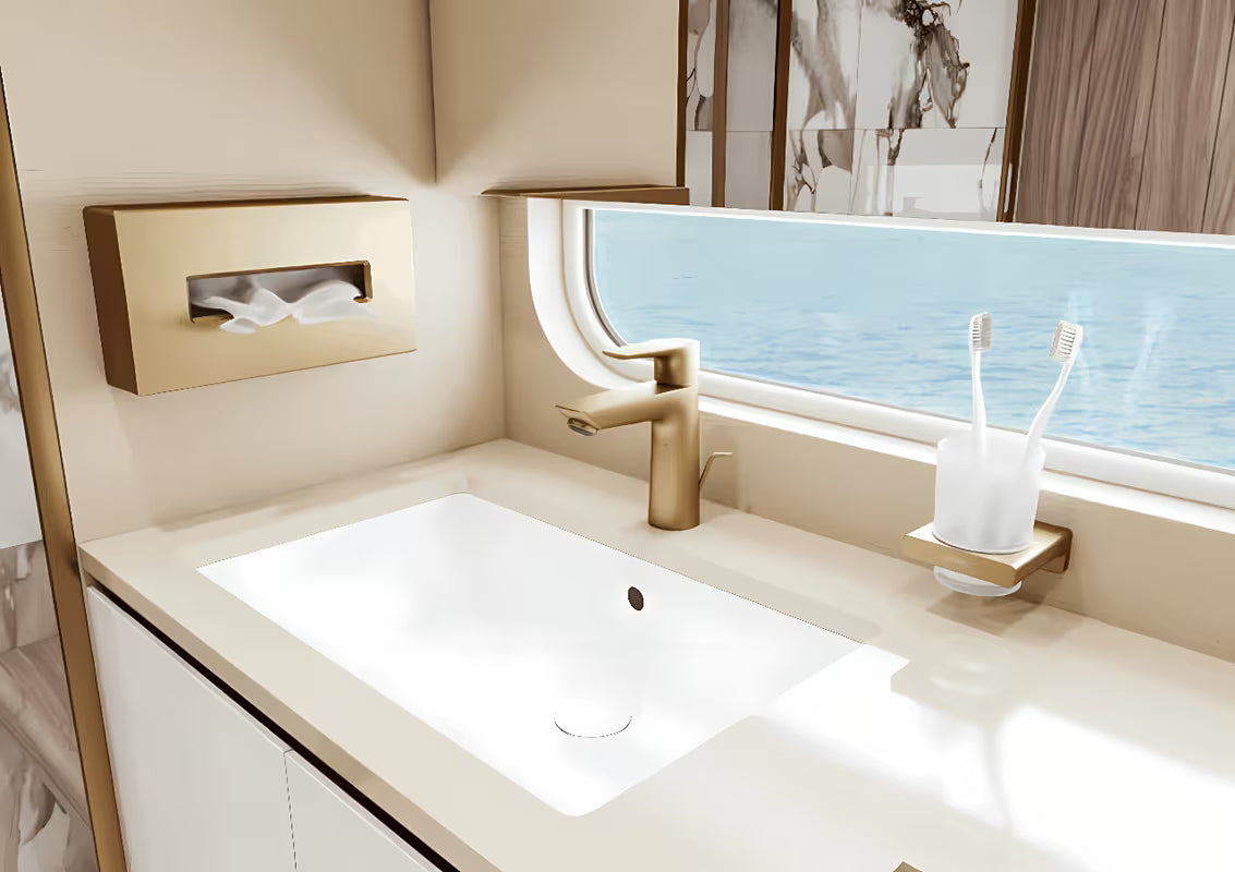 Hansgrohe addstoris držač čaše i četkica s neprozirnom staklenom čašom u brušenoj bronci