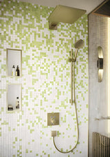 Hansgrohe addstoris držač čaše i četkica s neprozirnom staklenom čašom u brušenoj bronci